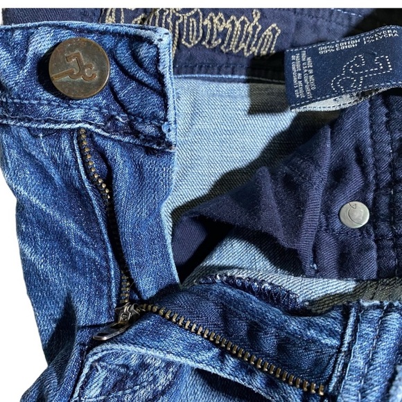 J & Company Womens Vintage Blue Embroidered Jeans - Picture 4 of 12